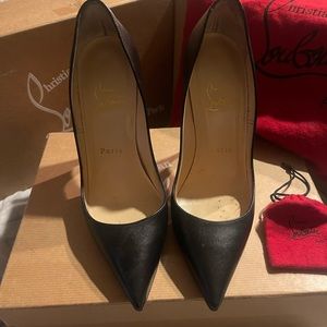 Christian Louboutions black leather so Kate size 36-6.5